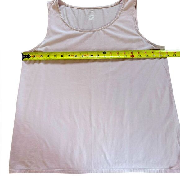 J Jill Pima Stretch Knit Tank Pima Cotton Spandex Blend Womens Large Pale Pink - Picture 6 of 6